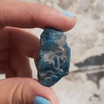 Natural Blue Apatite Stone photo review